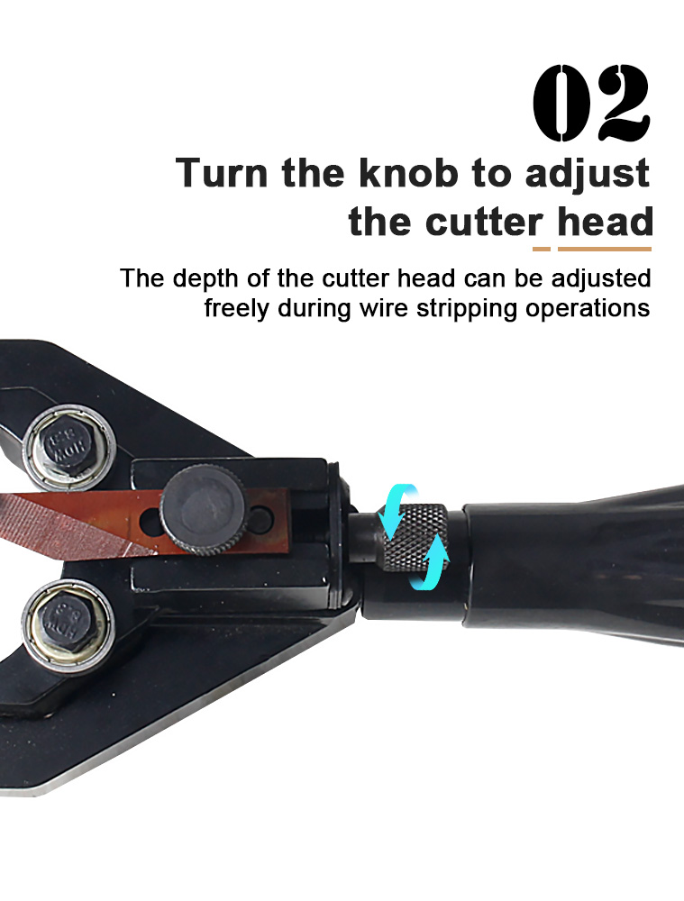 bx 40b cable knife stripping tools wire stripper-6