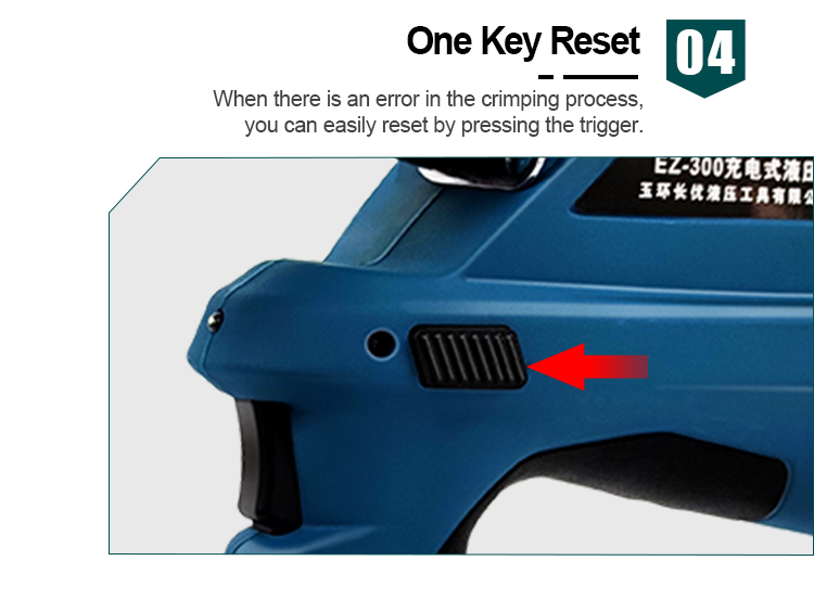 6t 300mm electric battery powered cable hydraulic crimping tool ez 300-8