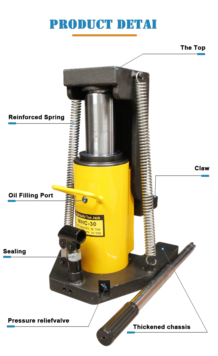 mhc 30 30ton hydraulic toe jack-2