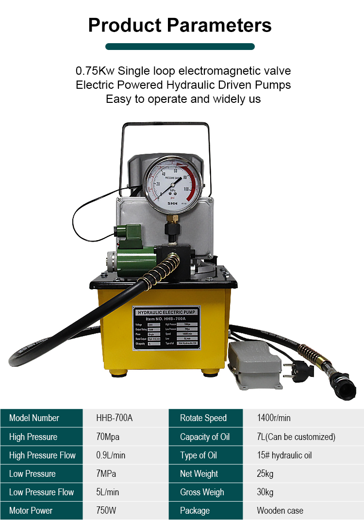 hhb 700a electric oil pump factory 700 bar high pressure hydraulic pump for flooding post tension oil pump-1