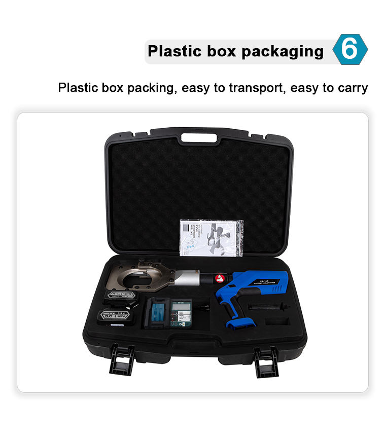 ez 105 cordless battery powered hydraulic cable cutter 105mm-12