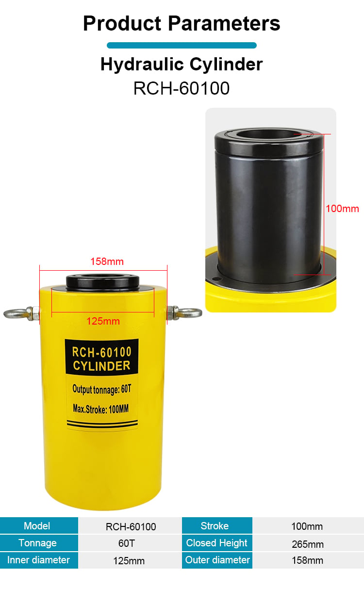rch 60100 60 ton hydraulic hollow jack cylinders-1