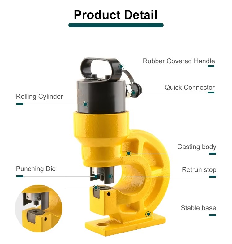 ch 60l hydraulic punching machine metal puncher hole puncher-3