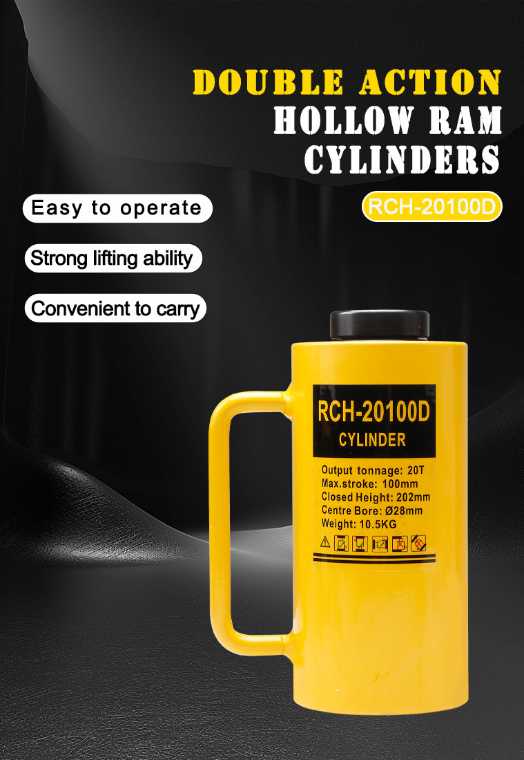 rch 20100d center hole hydraulic jack hollow ram hydraulic plunger cylinder-1