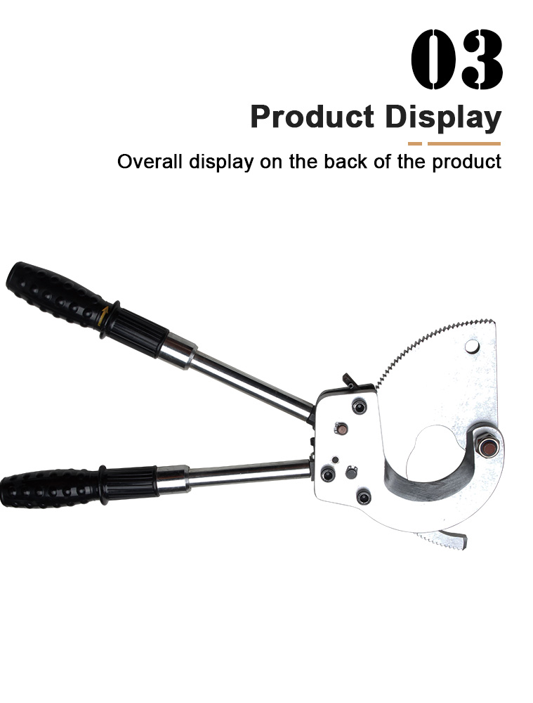 xd 75a hydraulic cable cutter mechanical cable scissors ratchet with steel construction for cutting application-7