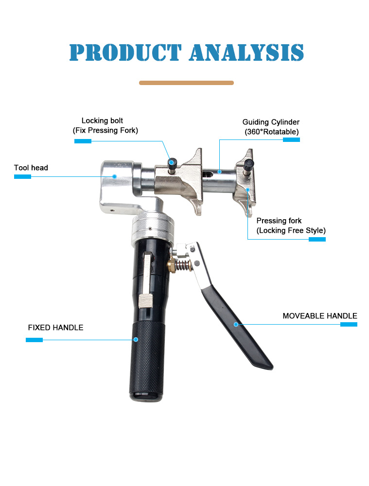 ld 1632d hydraulic pipe pressing tool hand pipeline tool copper aluminum tube hydraulic tube pex tool-3
