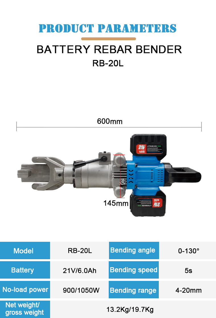 rb 20l portable electric hydraulic rebar cutter and bender use for construction-1