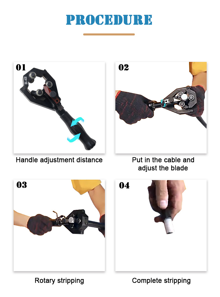 bx 40b cable knife stripping tools wire stripper-3