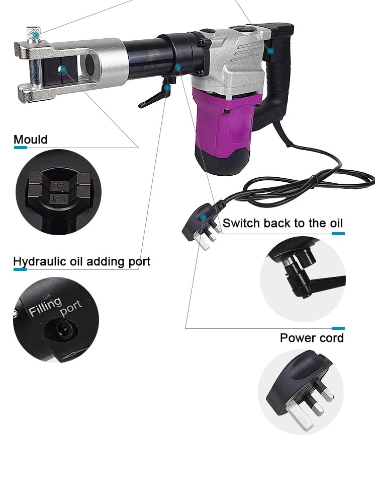 lz 240c electric cable lug crimping tool 240mm2 crimping tool-3