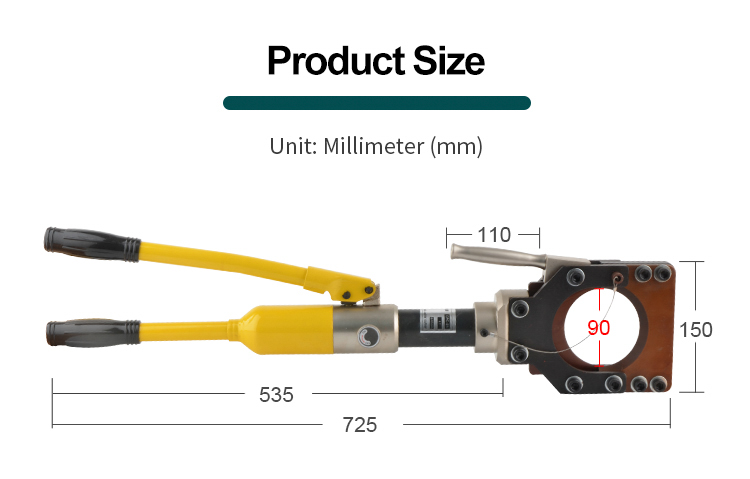 cpc 85 portable hydraulic cu al cable cutter-2