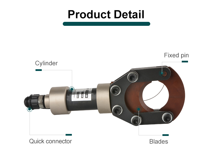 cpc 50h hydraulic manual separate unit aluminum cable cutter for armoured and copper cable-4