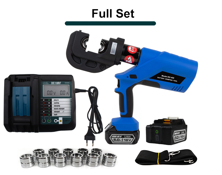 ez 400 16 400 mm2 battery powered hydraulic crimping tool crimper for cu al cable-3