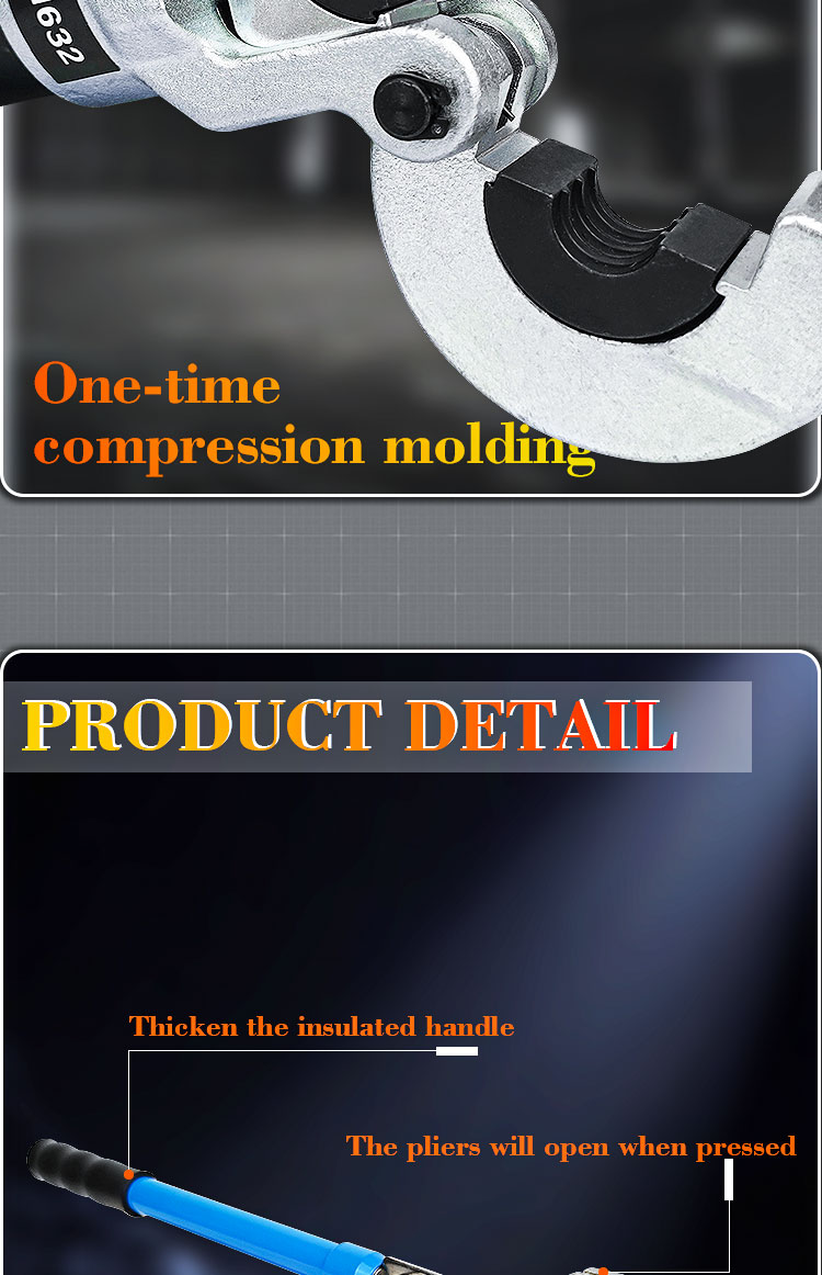 jt 1632 high pressure hand compression pressing plumbing tools manual hydraulic hose crimping tool-4