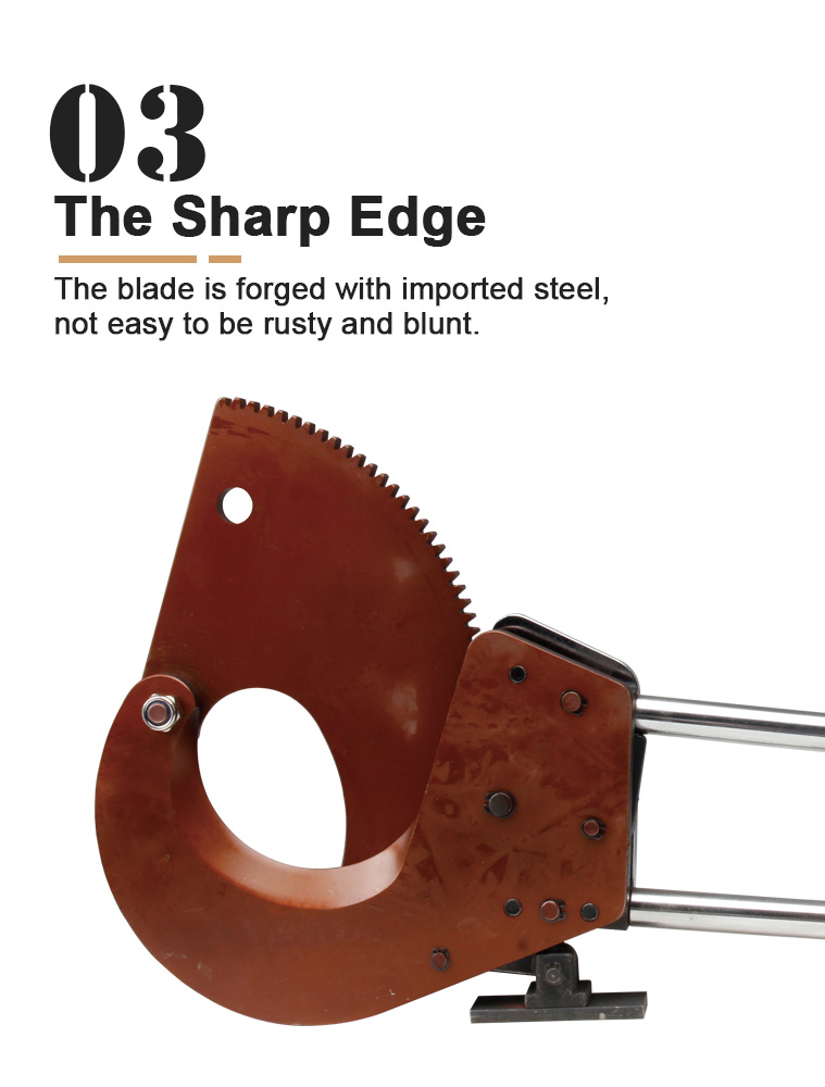 j130 ratchet cable cutter 130mm-7