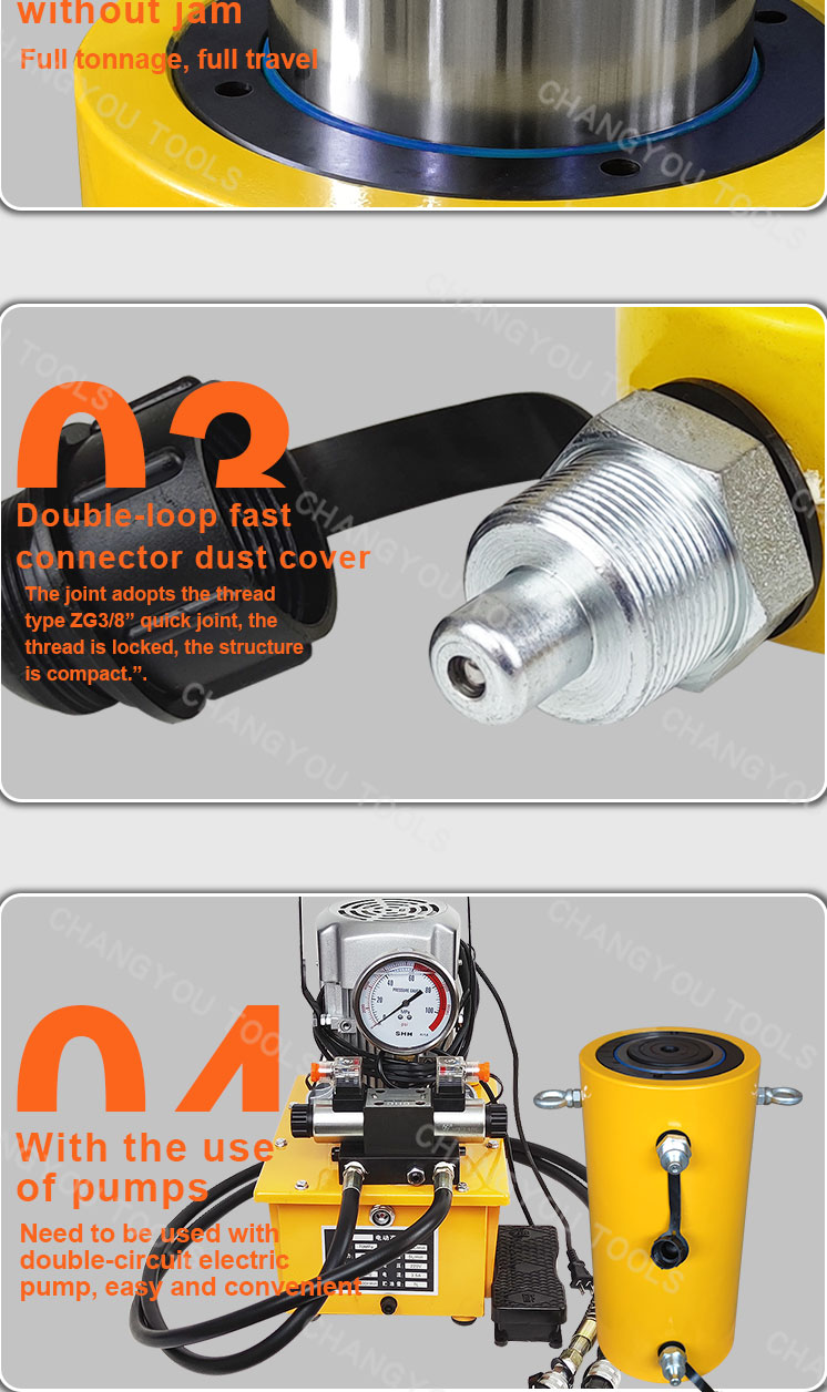 rr 100200 double acting hydraulic piston cylinder two way working-8