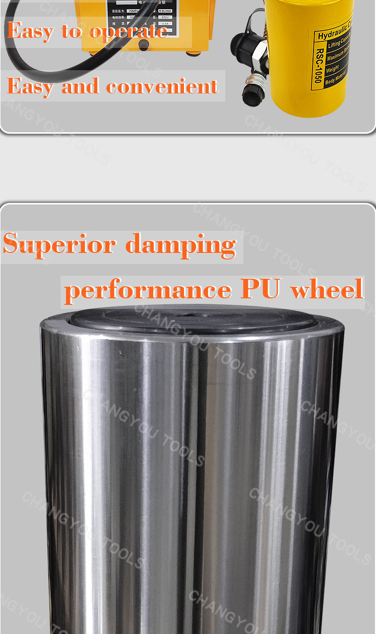 short type rsc 1050 output 10t stroke 50mm hydraulic cylinder for lifting-3