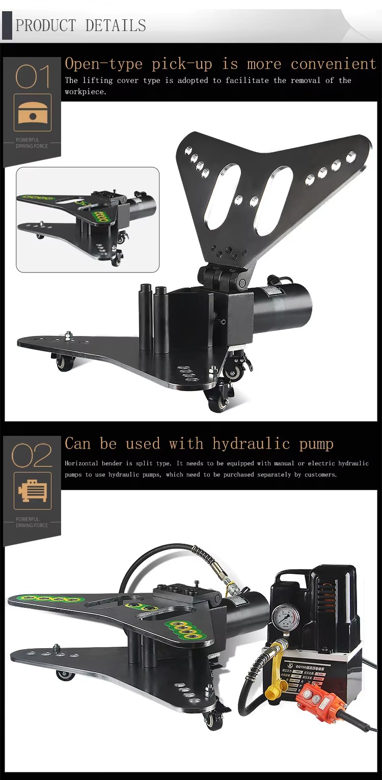 plw 125 2 in 1 vertical and level hydraulic busbar bending machine-5