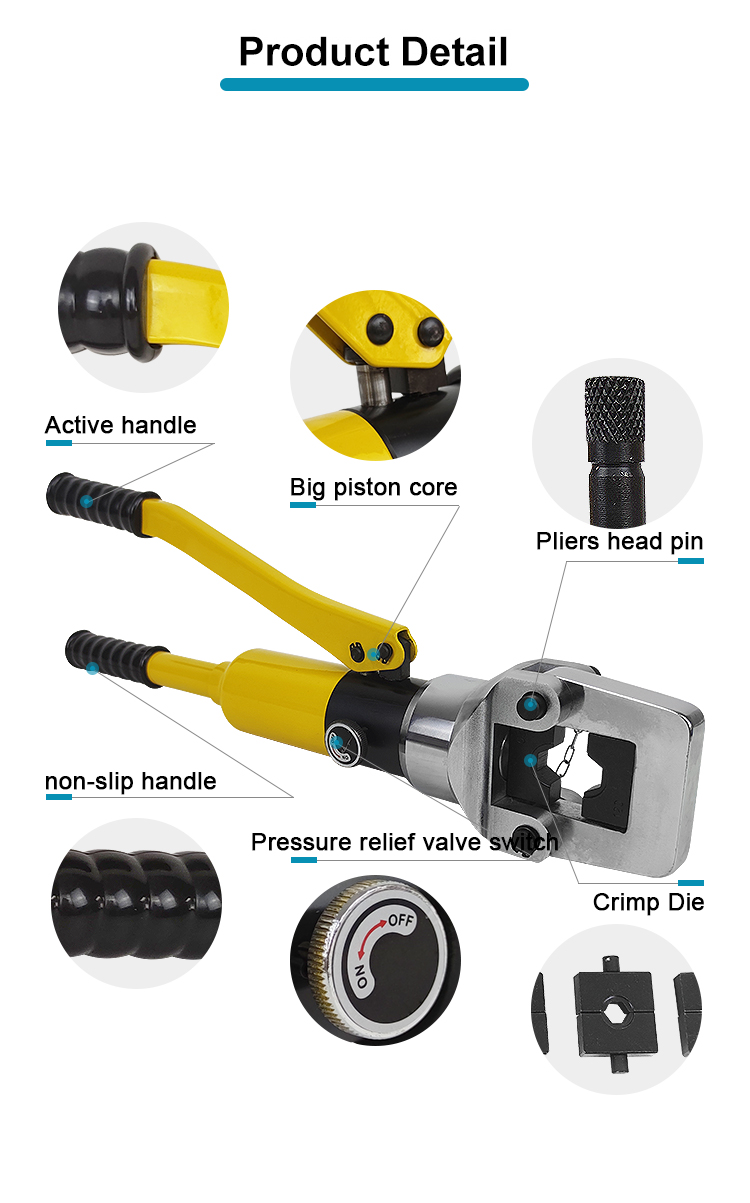 kyq 400 hydraulic crimping tool hydraulic compression plier hydraulic crimping plier range 16 400mm2 hydraulic plier-2