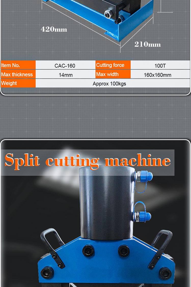cac 160 hydraulic 100 ton angle iron cutting machine up to 16016014-2