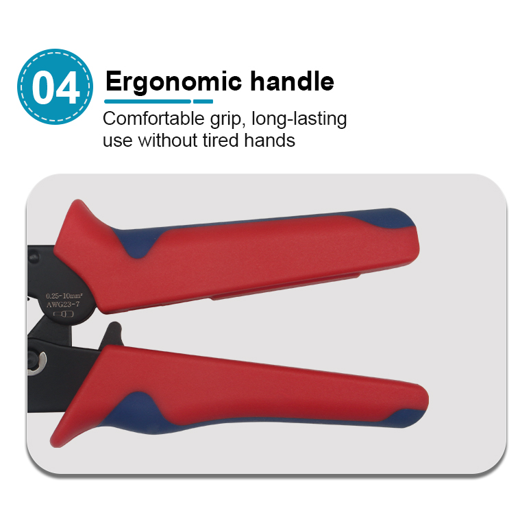 hsc8 6 4a ve tubular copper crimp insulated tool pliers electric wire cord end connectors terminals kit-10
