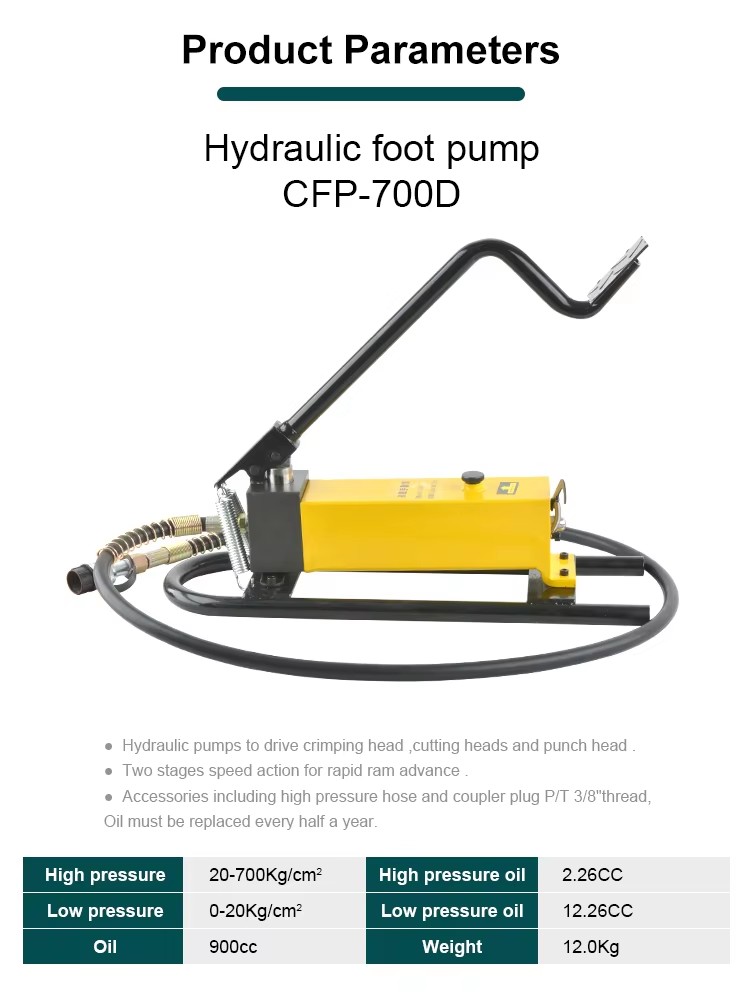 cfp 700d 70mpa high pressure portable hydraulic foot pump-1
