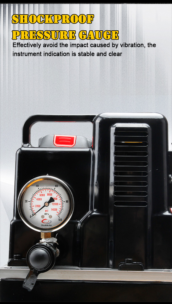 qq 700b portable single action hydraulic pump dc 220v battery power pack-4