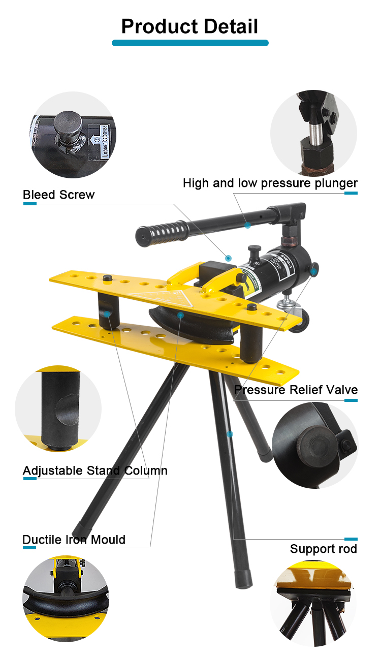 swg 1j electric profile round bending machine pipe bar bender pipe tube bending machine steel bar bender-2