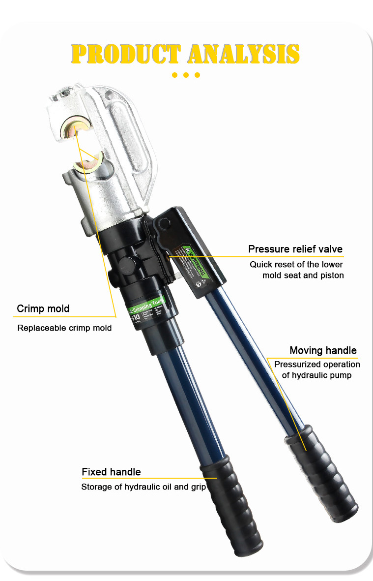 ep 510 hydraulic press tool manual hydraulic hose crimping tool-7