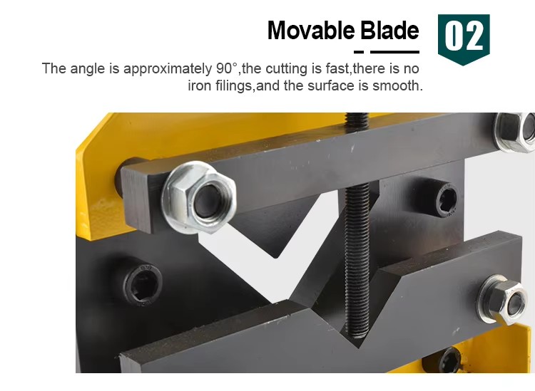 cac 75 hydraulic angle iron cutter for cutting angle steel bar 75756mm-7