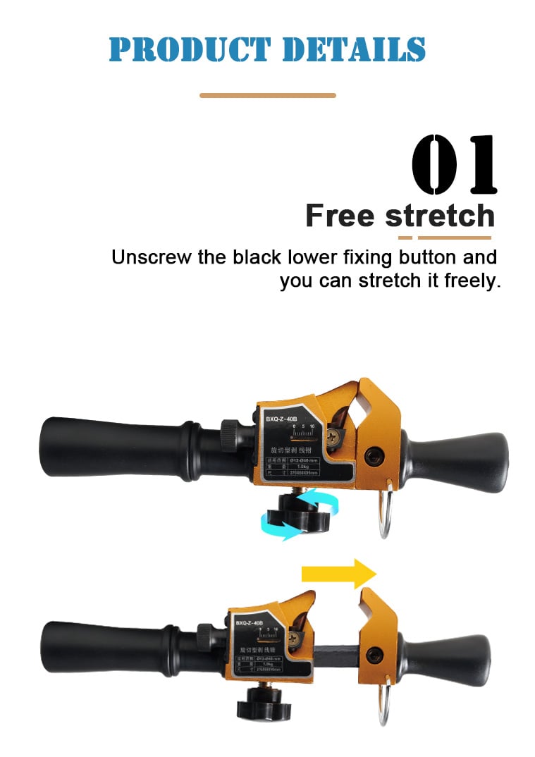 bxq 40b cable stripping tool peeling knife-5