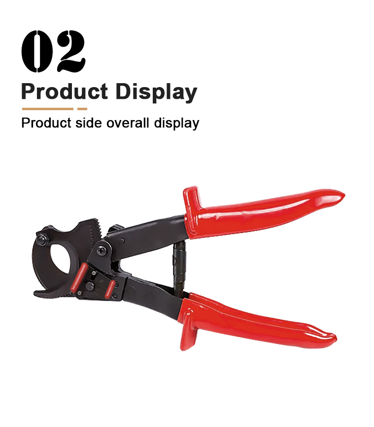 cc 325 industrial grade ratchet cable cutter oem  odm support for cu al 240mm-6