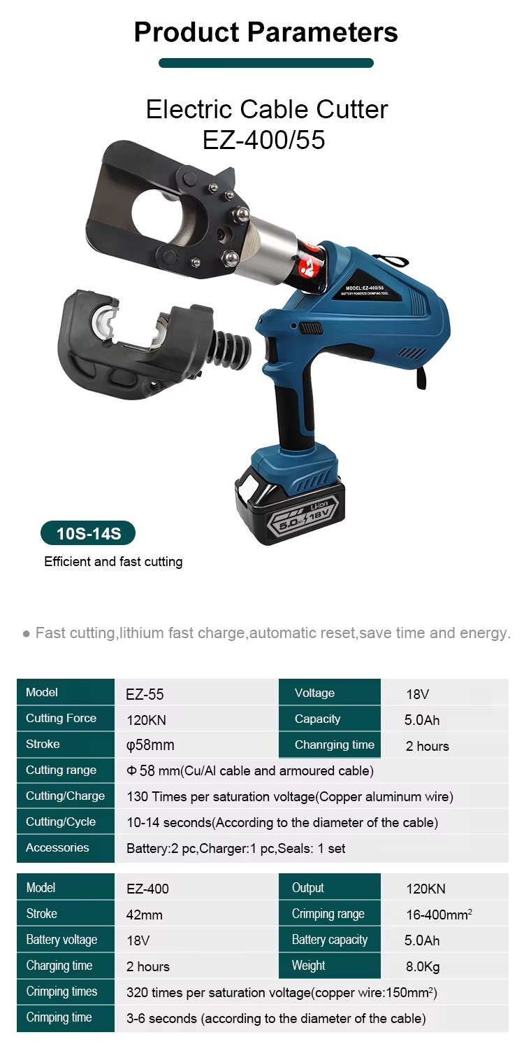 55 cutting crimping 2 in 1 battery electric powered hydraulic tool-1