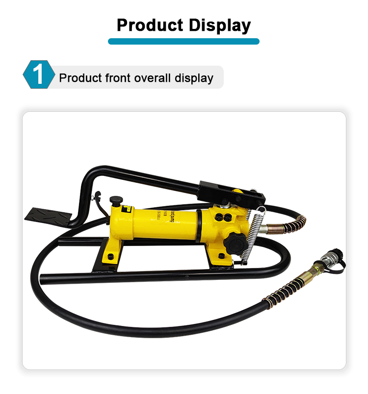 cfp 800 portable hydraulic foot pump 700bar high pressure metal construction for industrial oil transfer oem support-4