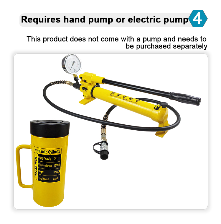 cll 30150 single acting low profile lock nut 30 ton hydraulic cylinder-11
