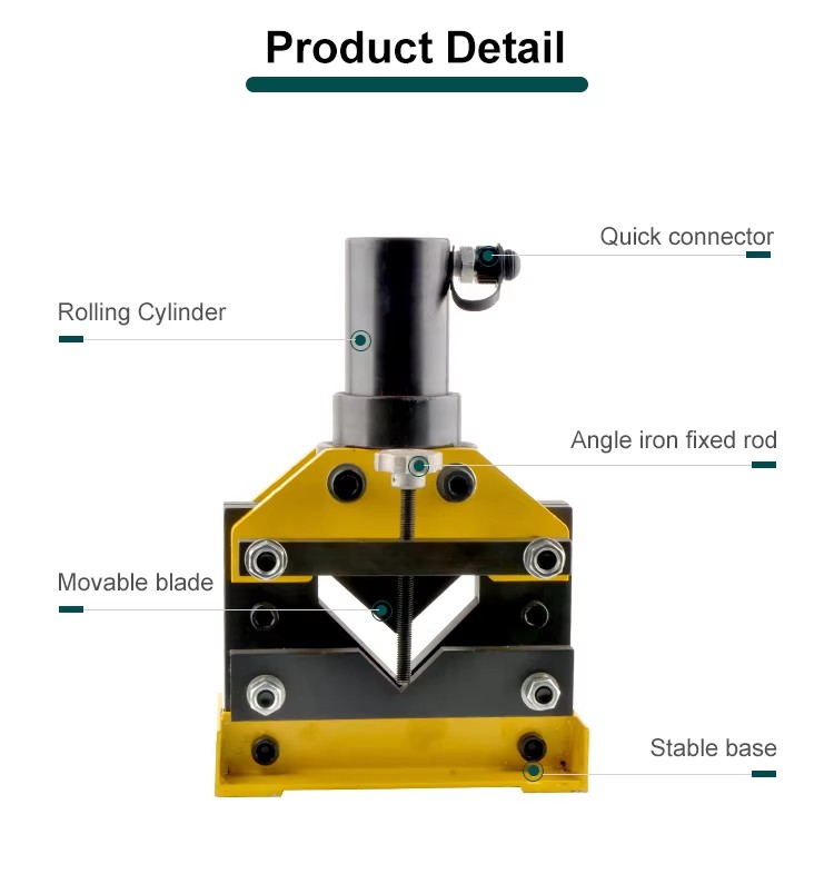 cac 75 hydraulic angle iron cutter for cutting angle steel bar 75756mm-5