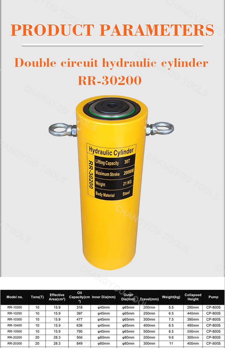 rr 30200 30 ton hydraulic return double acting hydraulic cylinders-1