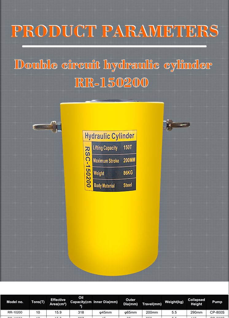 rr 150200 double acting long stroke hydraulic cylinder-1