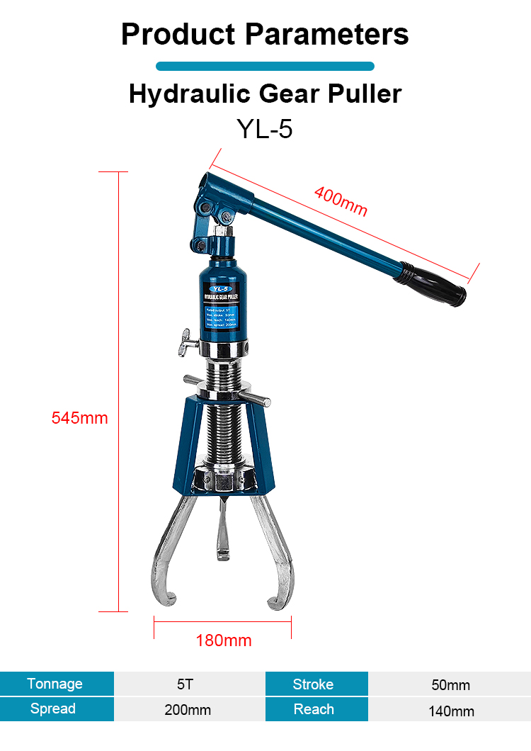 yl 5 adjustable locking hydraulic gear pullers 3 claws 5ton-1