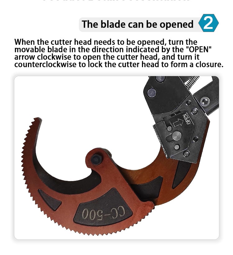 cc 500 heavy duty ratchet electric cable cutter tool armored cable wire cutter-7