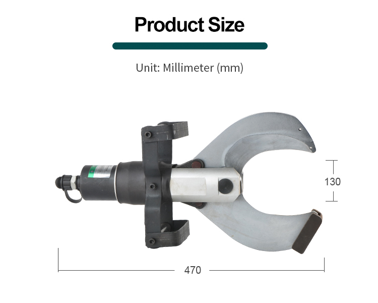 cpc 120c split hydraulic cable cutter with opening c type cutting head-2