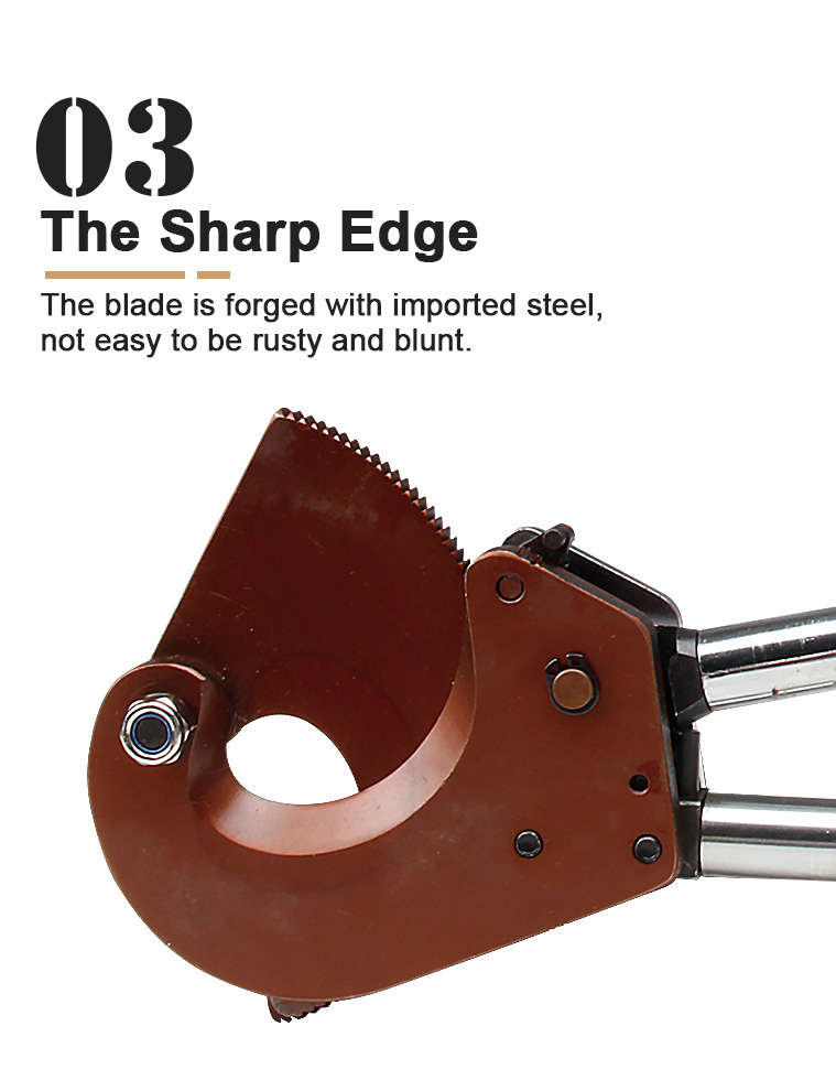 j13 ratchet cable cutter for acsr prestressed steel wire-7