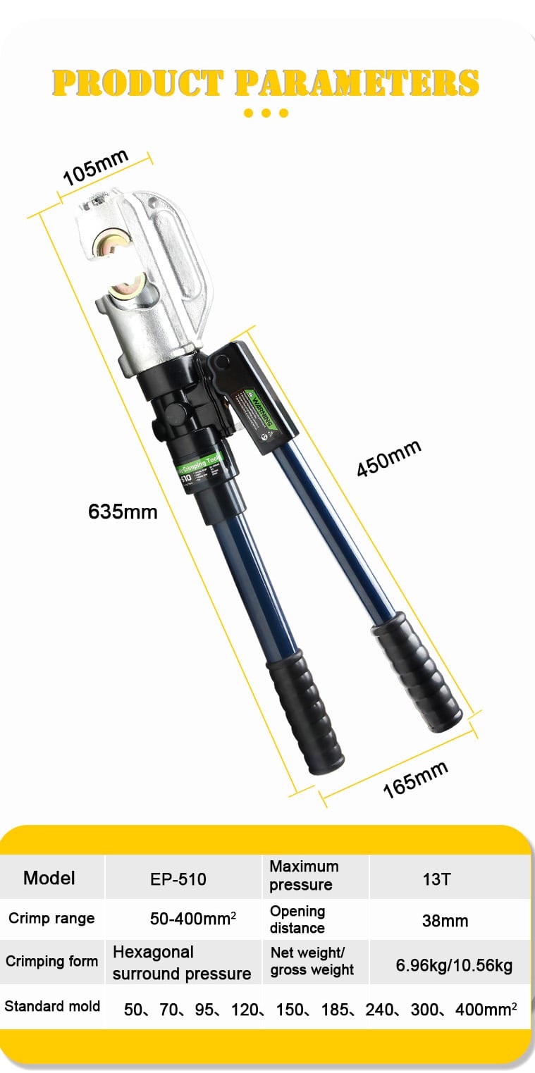 ep 510 hydraulic press tool manual hydraulic hose crimping tool-8