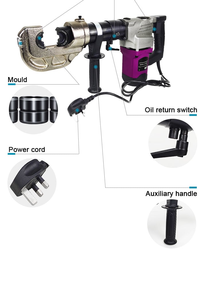 lz 400c hydraulic cable lug crimper electric crimping tool for aluminum copper-3