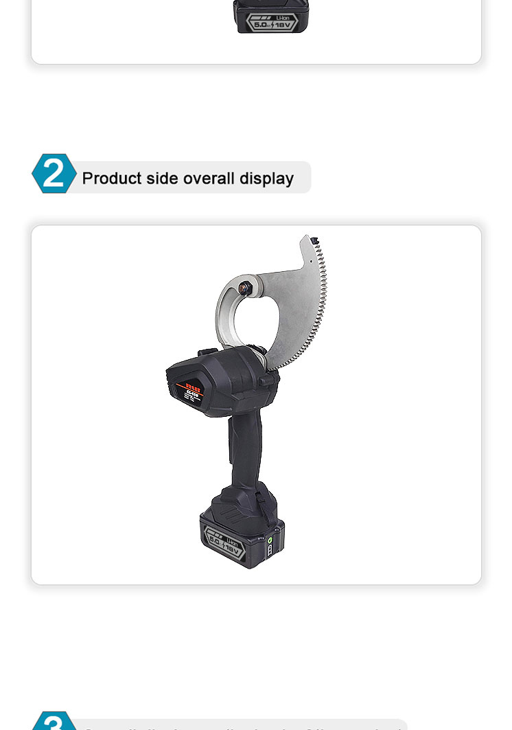 ec 65m battery powered electric ratchet cable cutter913-5