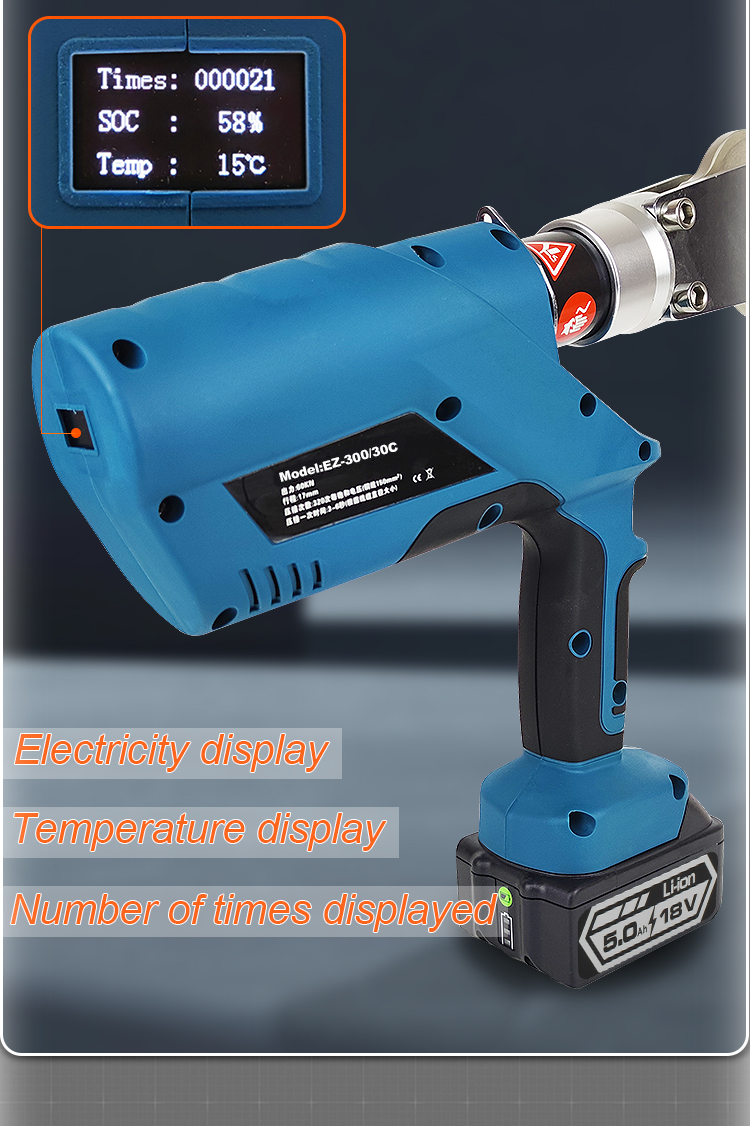 30c cutting crimping 2 in 1 battery electric powered hydraulic tool 30mm cable cutter766-4