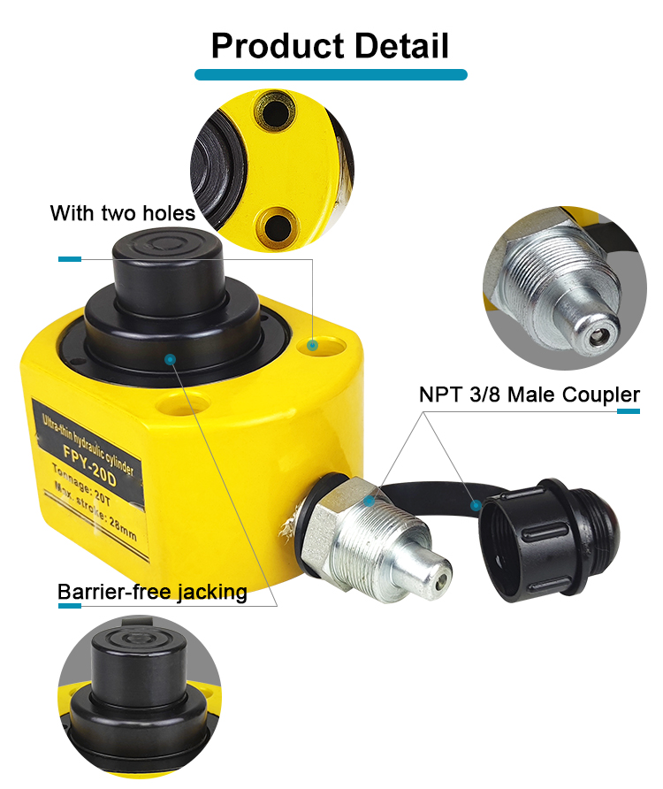 fpy 20d 20ton multi stage hydraulic cylinder jack price-2