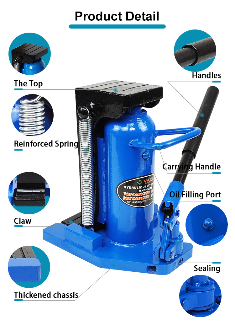 mhc 10 5 ton mechanical claw telescopic hydraulic toe lifting jack for sale-2
