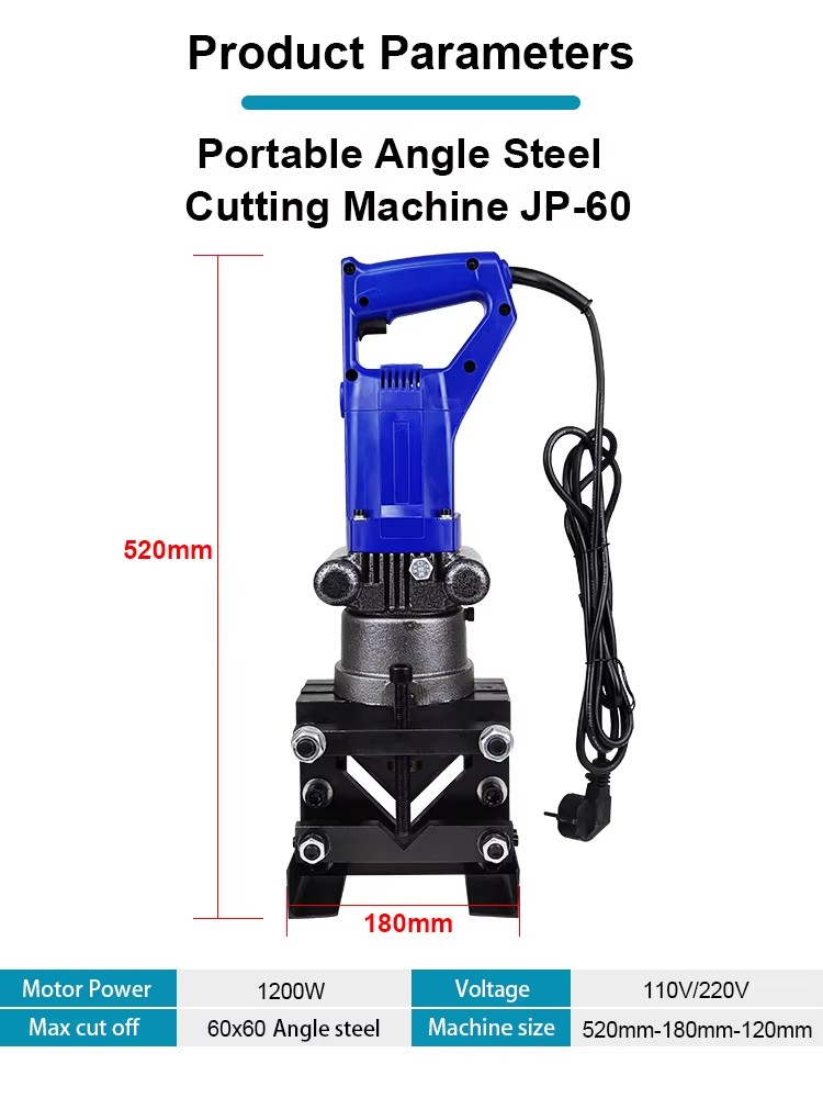 jp 60 electric angle bar cutting tool price hydraulic cutting machine-1