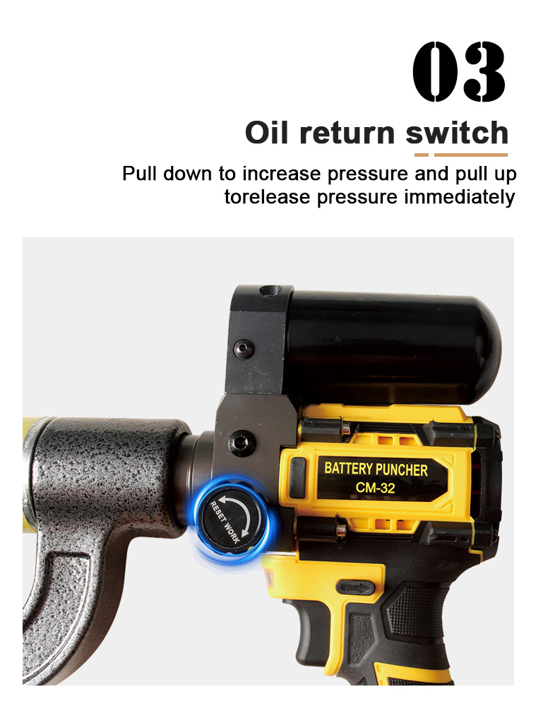 cm 32 rechargeable hydraulic puncher electric hydraulic punching tool-8