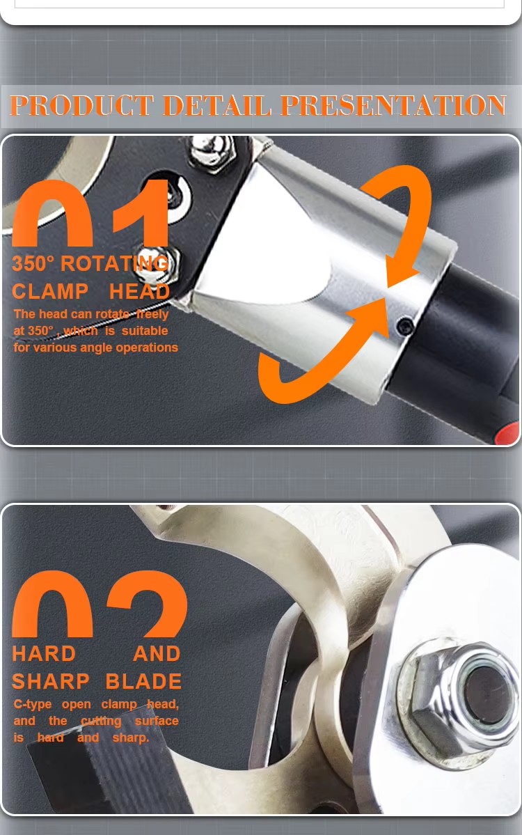 30c cutting crimping 2 in 1 battery electric powered hydraulic tool 30mm cable cutter-8